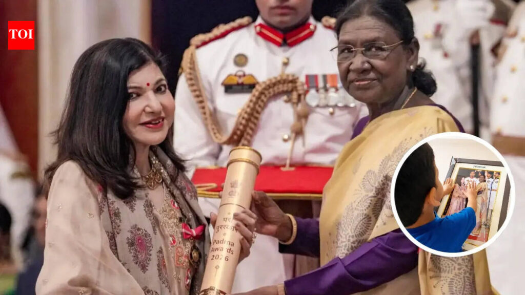 Alka Yagnik’s grandchild’s candy response to her Padma Bhushan honour will soften your coronary heart!