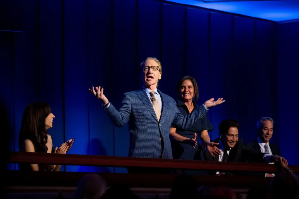 On the Kennedy Middle, a prize for Invoice Maher — and plenty of Trump jokes