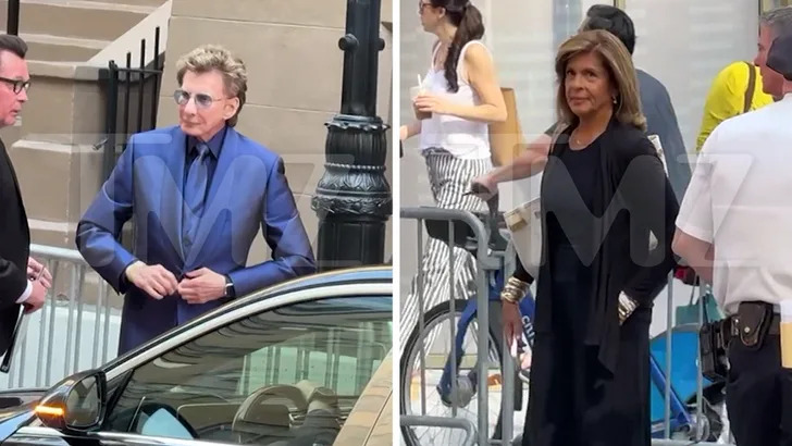 Barry Manilow, Stevie Surprise and Others Arrive at Clive Davis’ Funeral