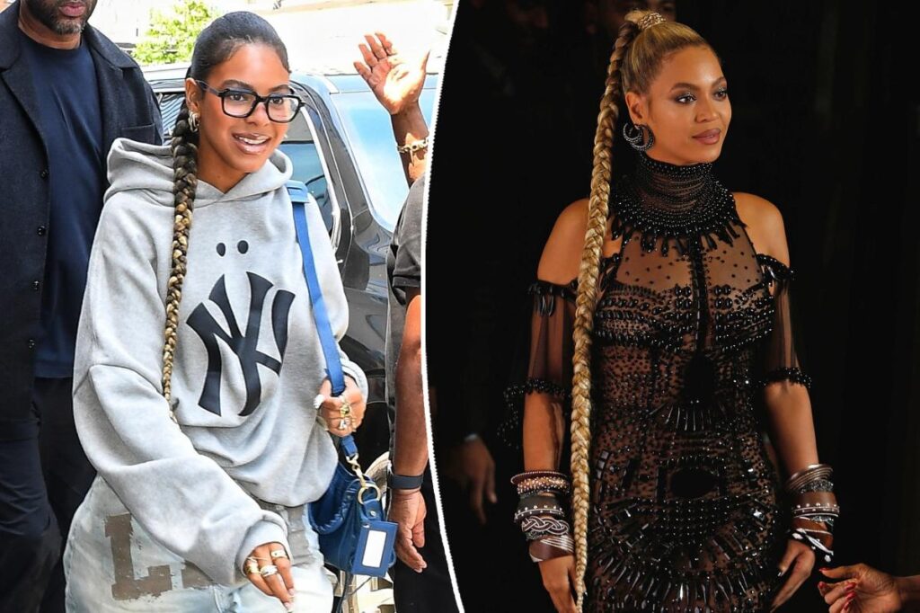 Blue Ivy takes a mode cue from mother Beyoncé with one in all her most iconic hairstyles