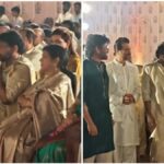Chiranjeevi, Nagarjuna, Trisha at Khushbu Sundar’s daughter’s wedding ceremony; Vijay skips