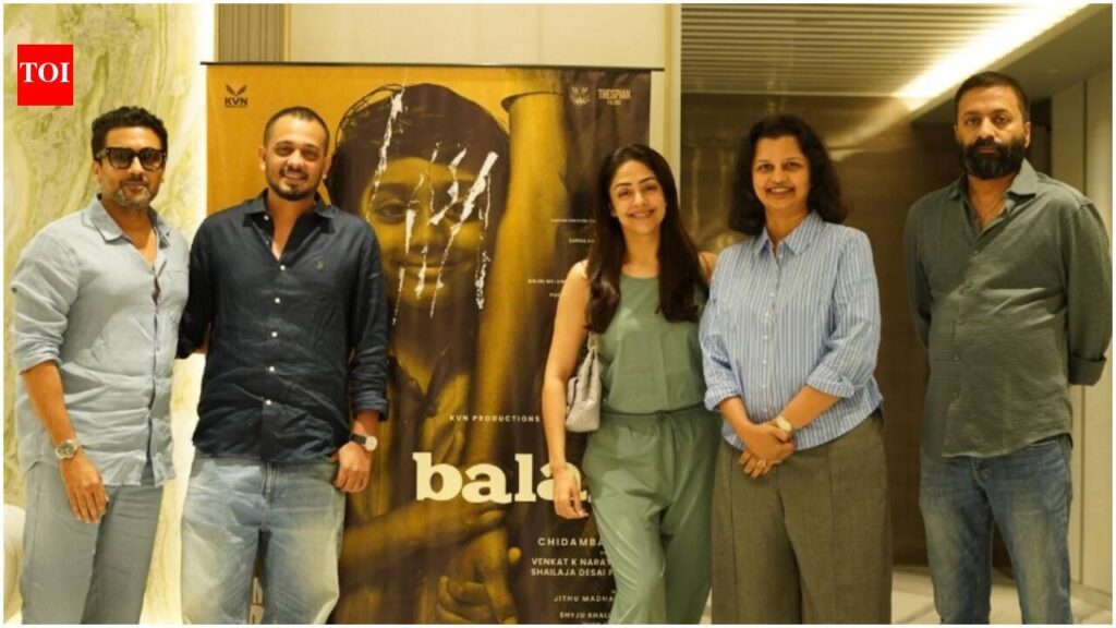 ‘Don’t miss this story…’ Suriya and Jyotika calls ‘Balan: The Boy’ a masterpiece; Meets the workforce of Chidambaram’s movie