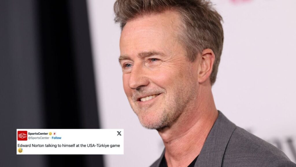 Ed Norton attended the World Cup and everybody made the identical ‘Battle Membership’ joke