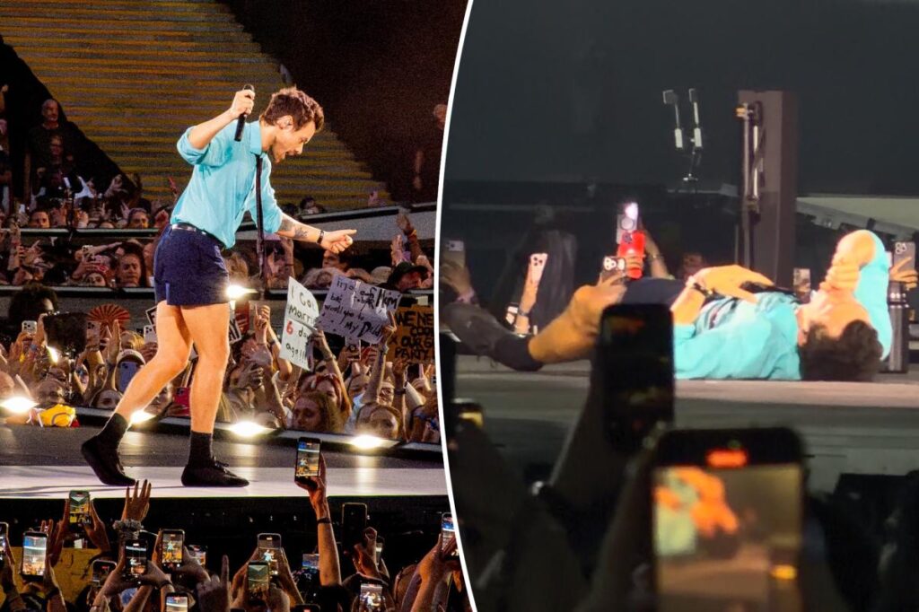 Harry Types chokes on water, collapses on stage whereas performing throughout heatwave