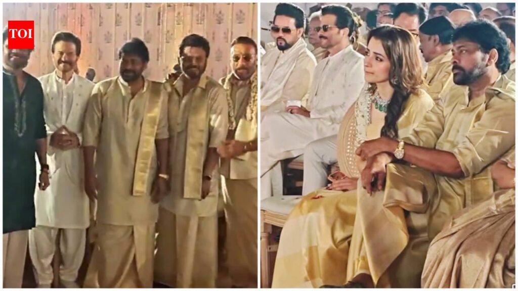 Khushbu Sundar’s daughter Avantika ties the knot with Shravan Sreenivasan in Goa; Chiranjeevi, Nagarjuna, Trisha, Anil, Jackie amongst company