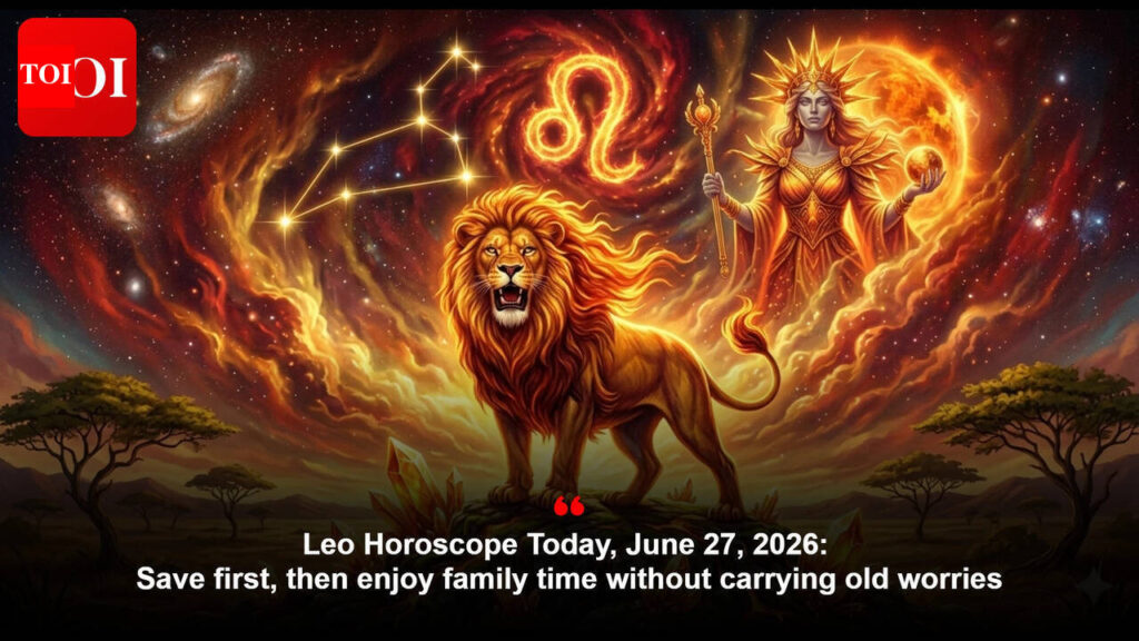 Leo Horoscope At present, June 27, 2026: Save first, then get pleasure from household time with out carrying outdated worries