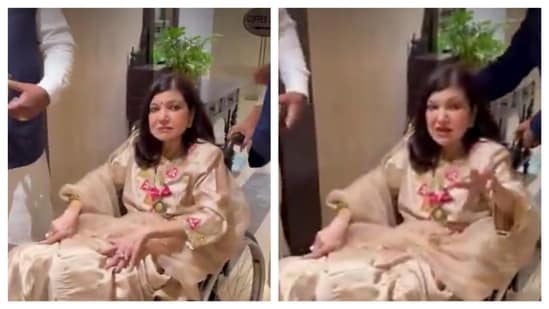 New video of Alka Yagnik in a wheelchair at Padma Awards ceremony sparks fear amongst followers: ‘Heartbreaking’