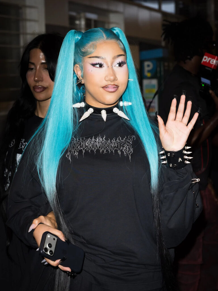 North West Proves Triangle of Dying Piercings Are the Trendiest at Paris Style Week