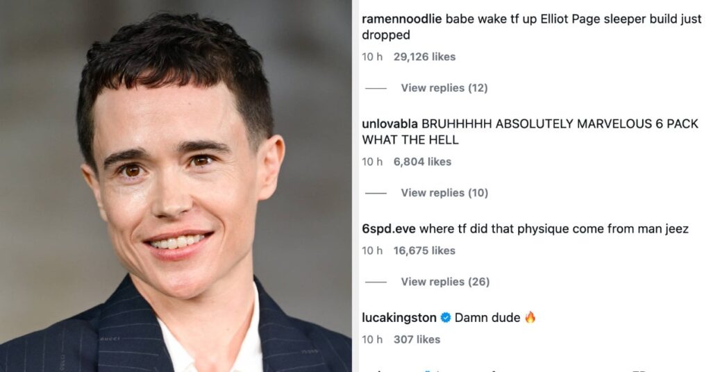Folks Are Too Shocked To Converse After Seeing Elliot Web page’s Surprisingly SUPER Ripped Physique