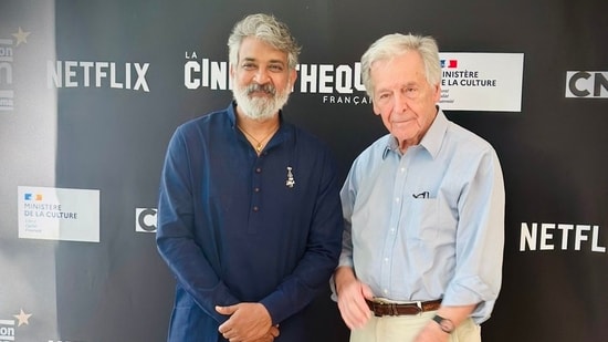 SS Rajamouli meets French filmmaker Costa-Gavras as Oscar-winning filmmaker spends 8 hours watching his movies in Paris