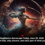 Sagittarius Horoscope In the present day, June 29, 2026: Settle for assist, keep honest, and save a part of what you earn