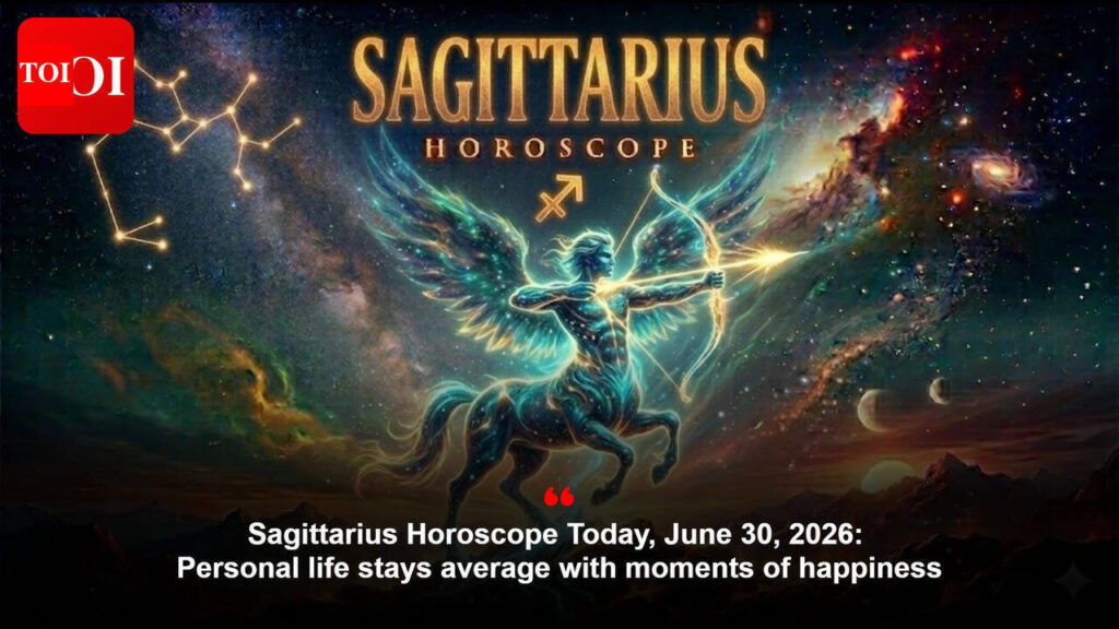 Sagittarius Horoscope Right this moment, June 30, 2026: Private life stays common with moments of happiness