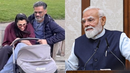 Suniel Shetty reveals 15-month-old granddaughter Evaarah’s morning ritual: ‘She feeds laddoo to PM Modi’s photograph’