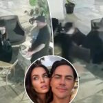 Tom Sandoval seems to shove girlfriend Victoria Robinson’s dad into lit firepit in surprising video