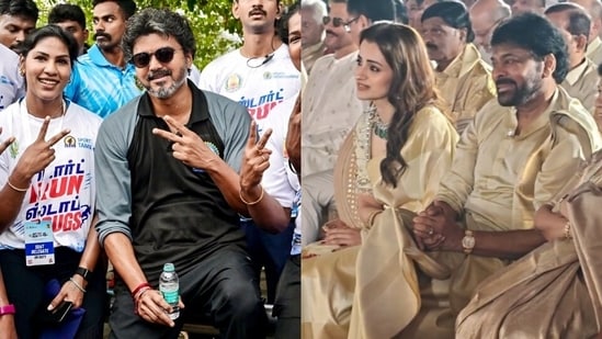 Vijay skips Khushbu Sundar’s daughter’s wedding ceremony in Goa; goes on 3 km drug consciousness run in Chennai