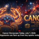 Most cancers Horoscope Immediately, July 1, 2026: Arguments can flare up from tiny sparks as we speak