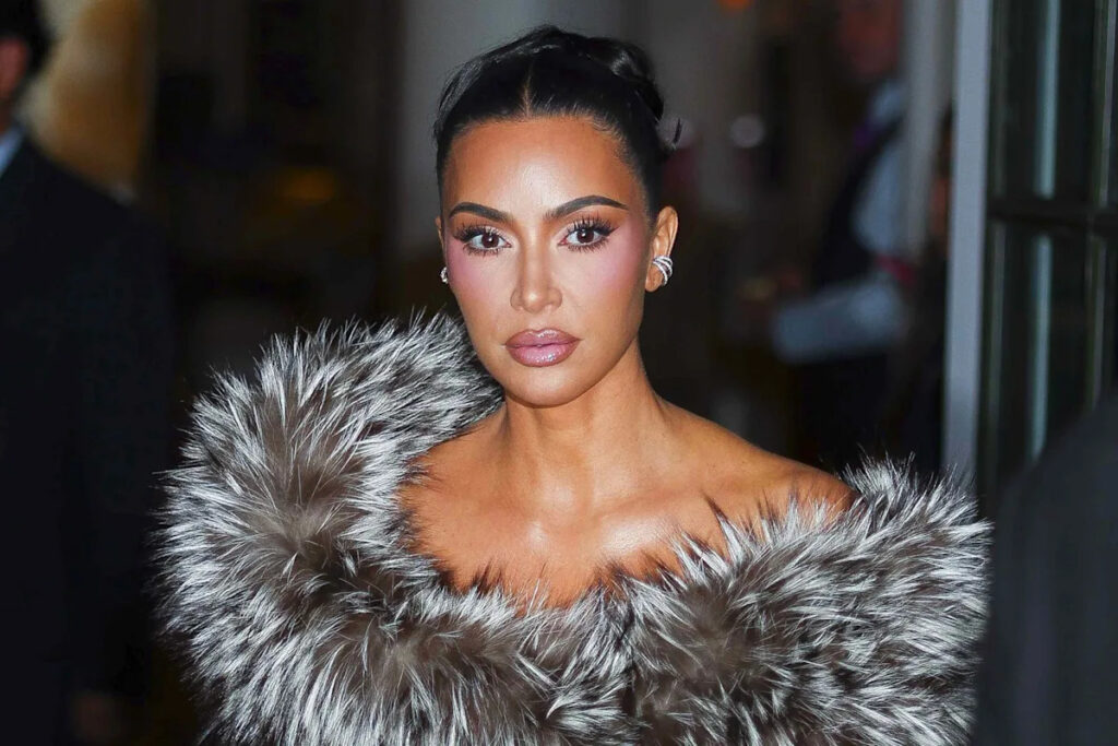 Kim Kardashian, 45, Fashions Barely-There Animal Print Lingerie With a Tiny Thong