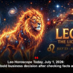 Leo Horoscope At this time, July 1, 2026: Take one daring enterprise choice after checking info and timing