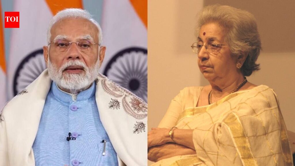 PM Narendra Modi pays tribute to Vijaya Mehta as she passes away at 91, calls her ‘a pioneer of contemporary Marathi theatre’