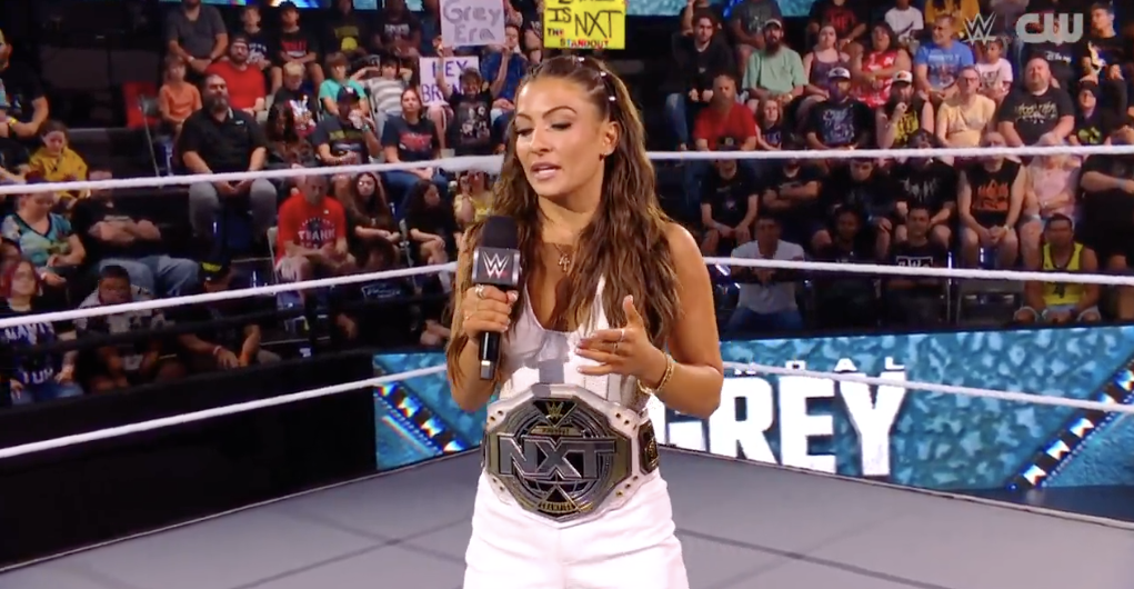 The brand new NXT ladies’s champion is a piece in progress